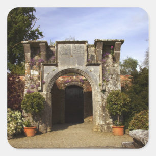 Sticker Carré Irlande, le jardin clos du château de Dromoland