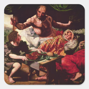 Sticker Carré Isaac Bénédiction Jacob