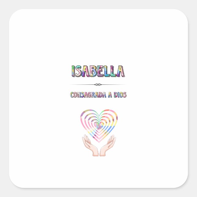 Sticker Carré  Isabella (Devant)