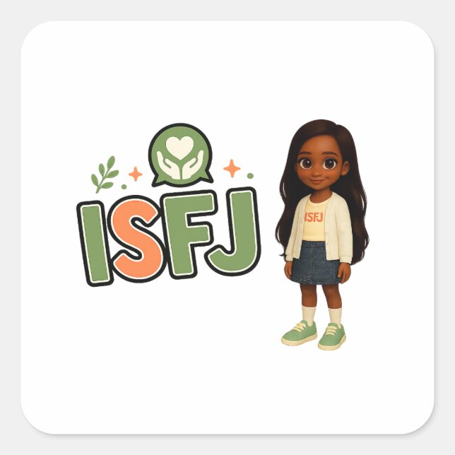 Sticker Carré ISFJ — A Guardiã da Harmonia (Devant)