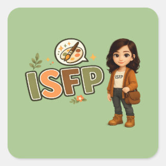 Sticker Carré ISFP — A Artista Livre
