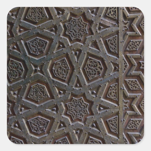 Sticker Carré Islamic Geometric Pattern (Devant)