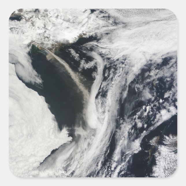 Sticker Carré Islande - printempsÂ's Eyjafjallajââââââââââââââââ (Devant)