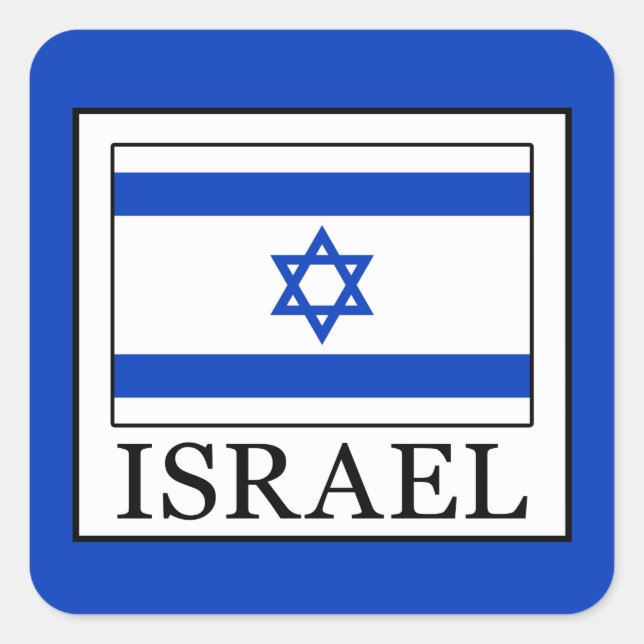 Sticker Carré Israël (Devant)