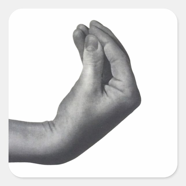 Sticker Carré  Italian Hand (Devant)