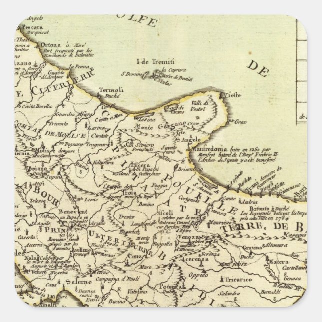 Sticker Carré Italie 14 (Devant)