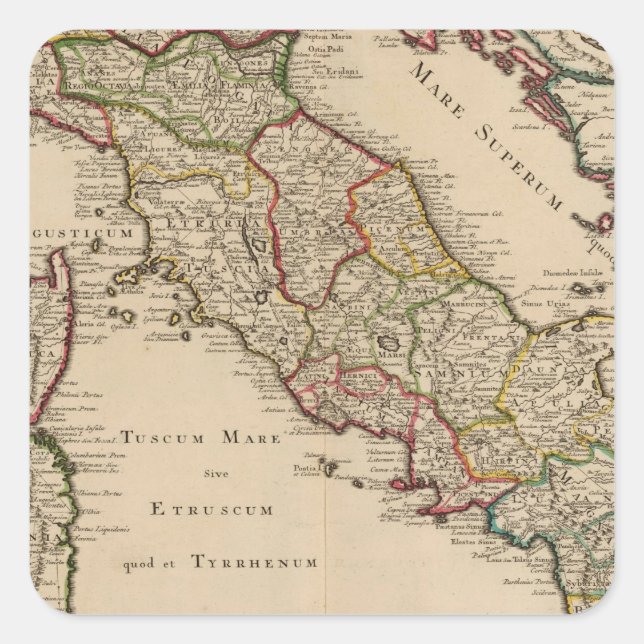 Sticker Carré Italie 16 (Devant)