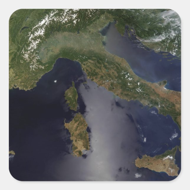 Sticker Carré Italie et Sud-Est de la France (Devant)