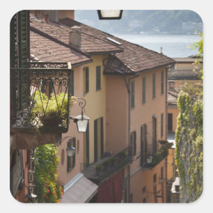 Sticker Carré Italie, province de Côme, Bellagio. Salita