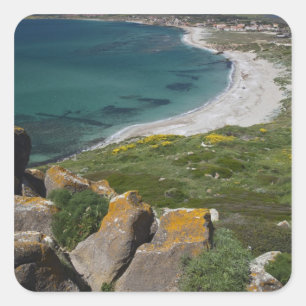 Sticker Carré Italie, Sardaigne, Tharros. Vue depuis l'espagnol