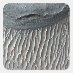 Sticker Carré Ius Chasma, un grand canyon sur Mars