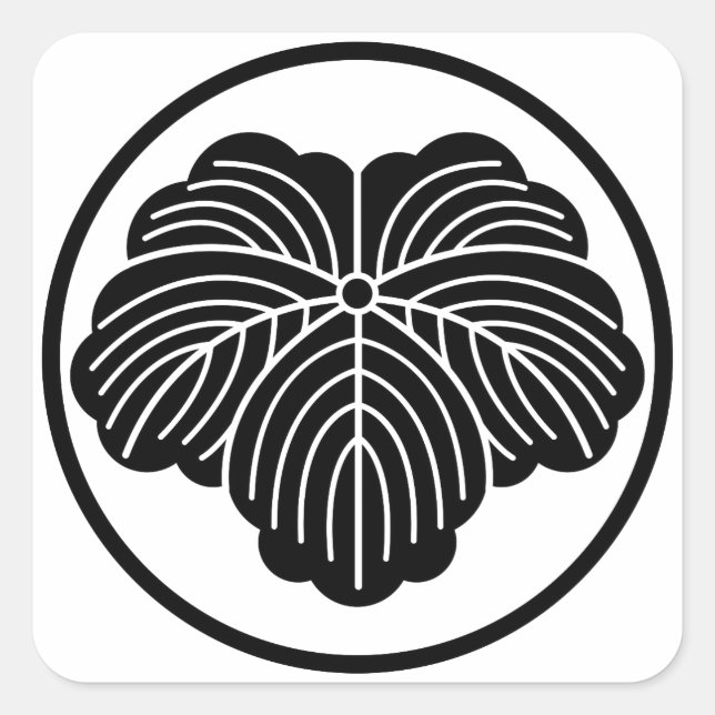 Sticker Carré Ivy leaf (Devant)