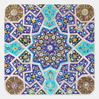 Iznik Floral Ethnic Tribal Turkish Mosaic Pottery