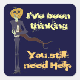 Sticker Carré Jack maigre