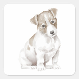 Sticker Carré Jack Russel