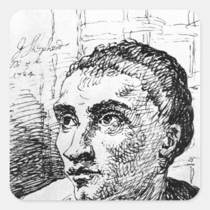 Sticker Carré Jack Sheppard, 1724