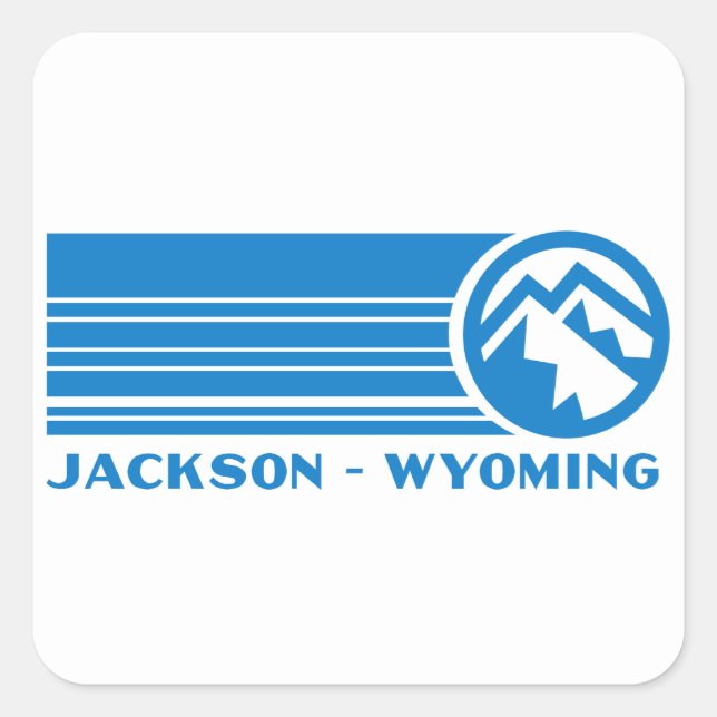 Sticker Carré Jackson Wyoming (Devant)