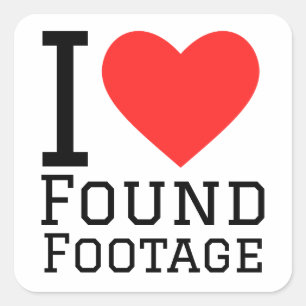 Sticker Carré J'adore les images trouvées