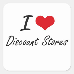 Sticker Carré J'adore Magasins à rabais