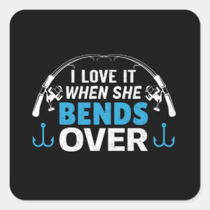 Sticker Carré J'adore quand elle se penche