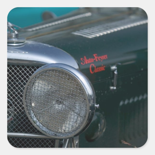 Sticker Carré jaguar antique (Devant)