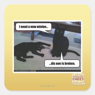Sticker Carré J'ai besoin d'un nouveau subordonné