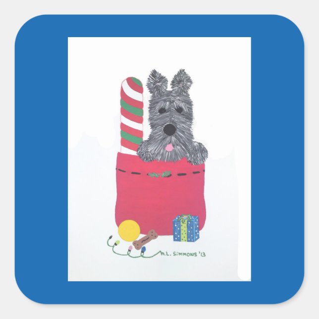 STICKER CARRÉ J'AI ÉTÉ BONNE ! (Devant)