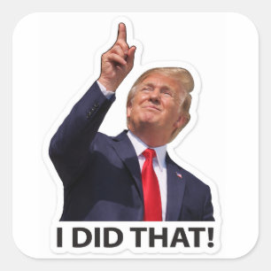Sticker Carré J'ai fait ce mème d'humour politique
