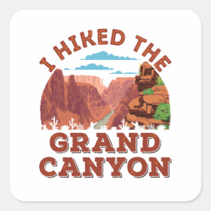 Sticker Carré J'Ai Promené Le Grand Canyon