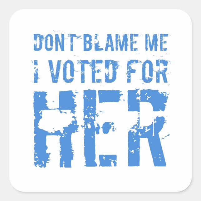Sticker Carré J'Ai Voté Pour Kamala Harris (Devant)