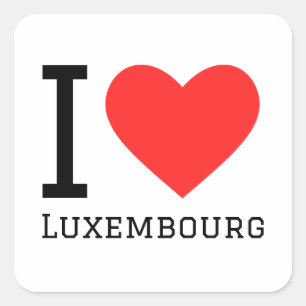 Sticker Carré J'aime coller luxembourg