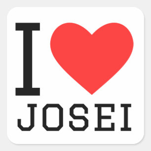 Sticker Carré J'aime josei