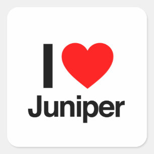 Sticker Carré j'aime juniper