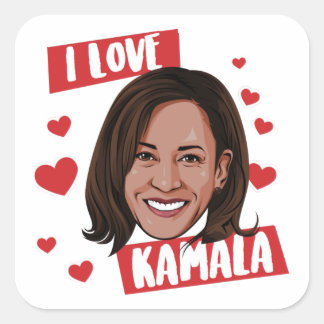 STICKER CARRÉ J'AIME KAMALA
