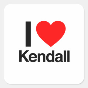 Sticker Carré j'aime kendall