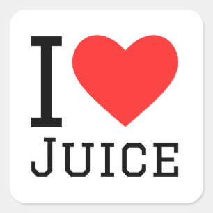 Sticker Carré J'aime le jus
