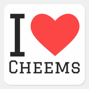 Sticker Carré J'aime les chevelures