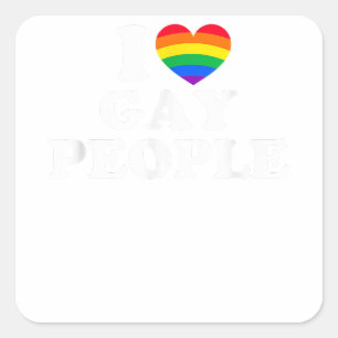 Sticker Carré J'Aime Les Gays