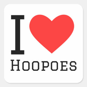 Sticker Carré J'aime les pirogues