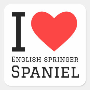 Sticker Carré J'aime l'espagnol bringer anglais