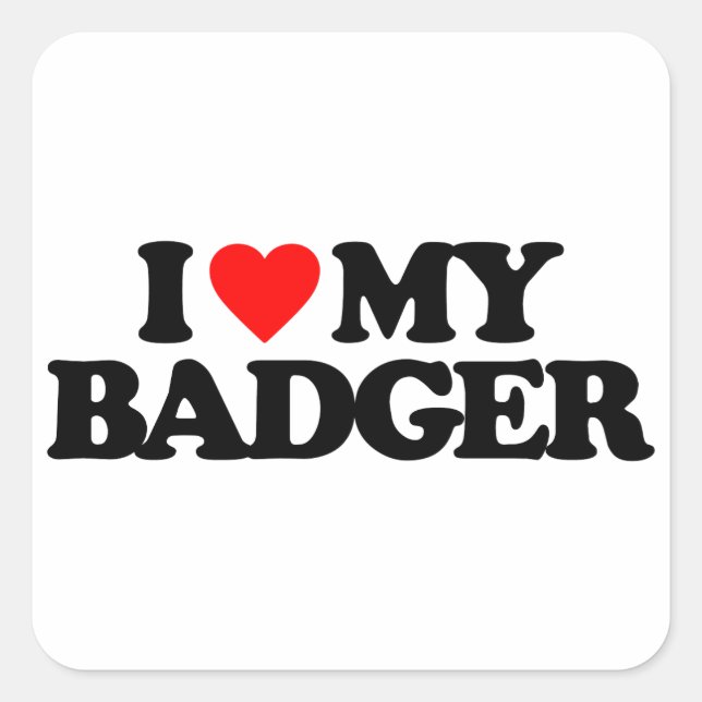 STICKER CARRÉ J'AIME MON MAL (Devant)
