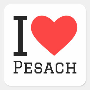 Sticker Carré J'aime Pesach