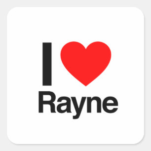 Sticker Carré j'aime rayne