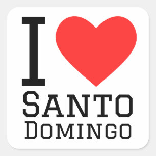 Sticker Carré J'aime Saint-Domingue