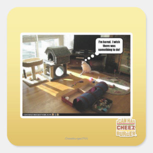 Sticker Carré J'aimerais qu'il y ait quelque chose à faire