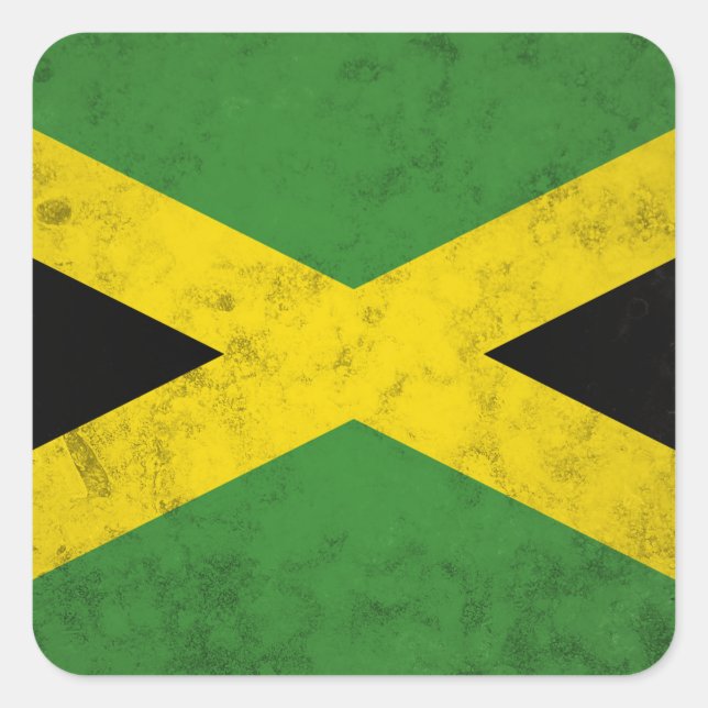 Sticker Carré Jamaïque (Devant)