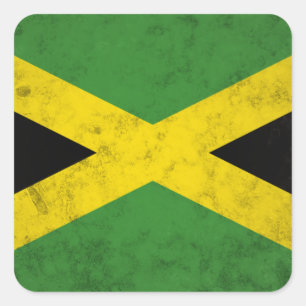 Sticker Carré Jamaïque