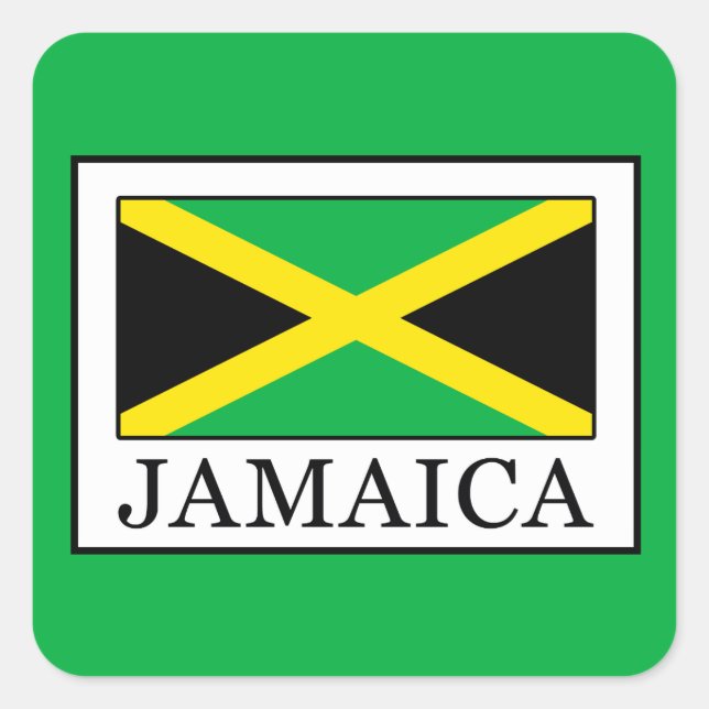 Sticker Carré Jamaïque (Devant)