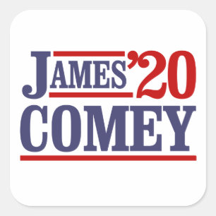 Sticker Carré James Comey pour le président 2020 -