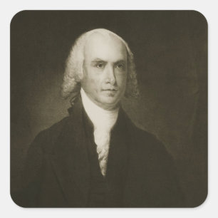 Sticker Carré James Madison, 4e président des États-Unis